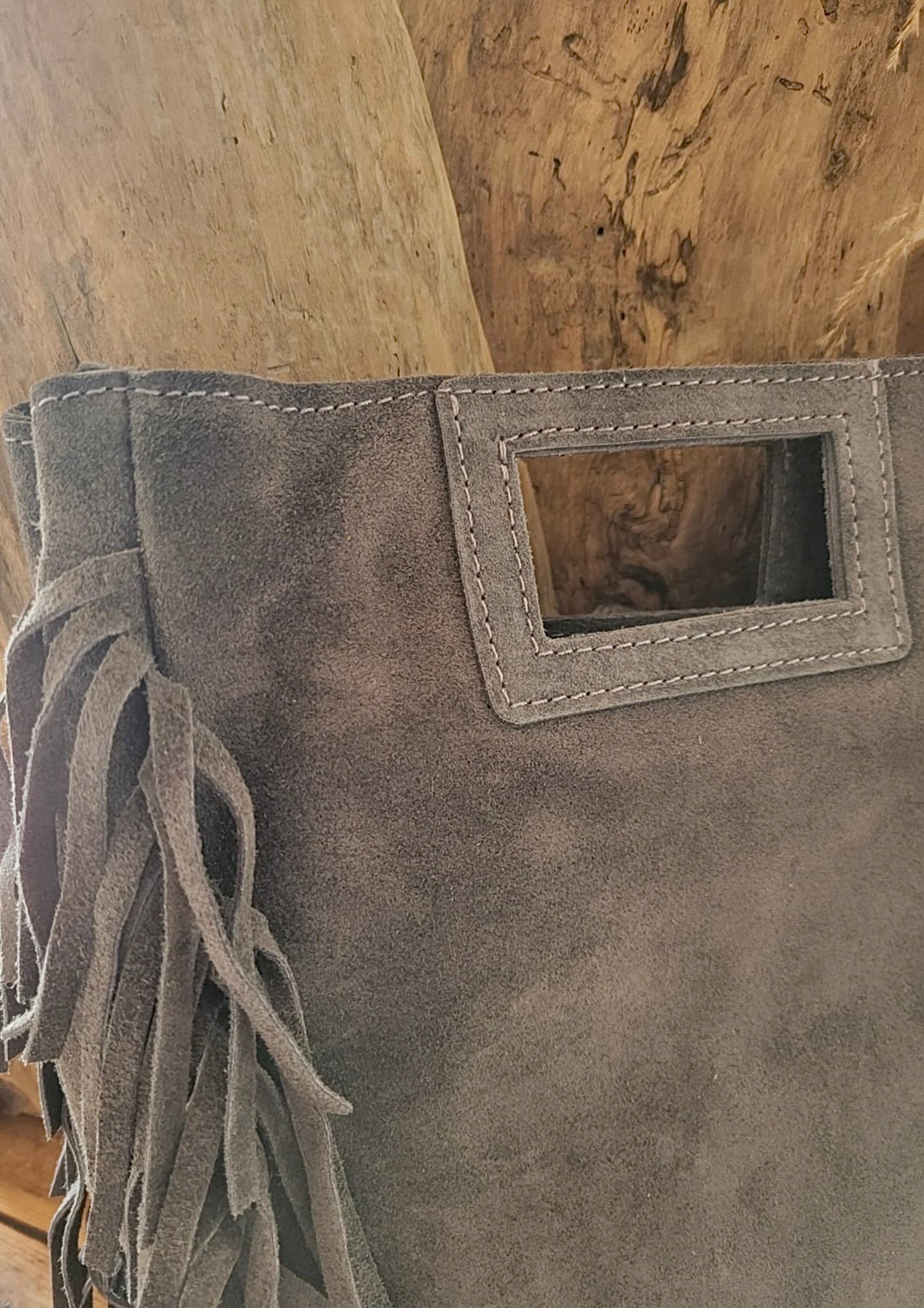 Sac à franges gris