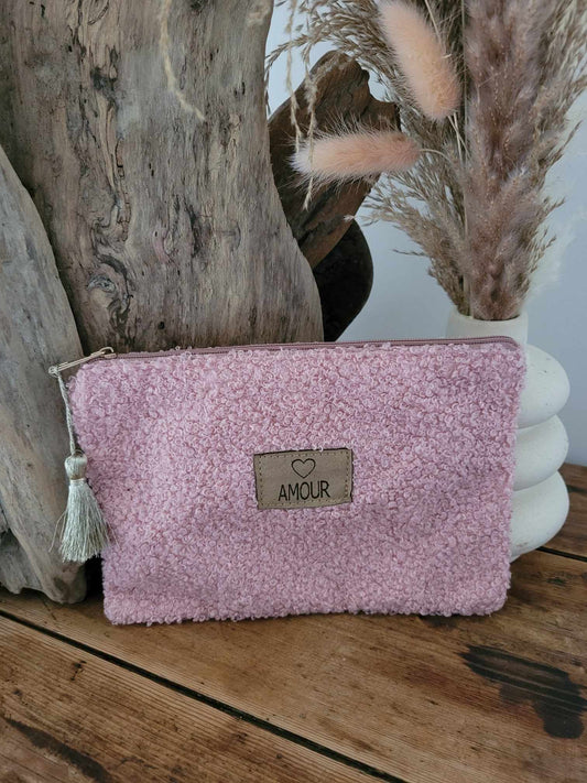 Grande pochette amour rose