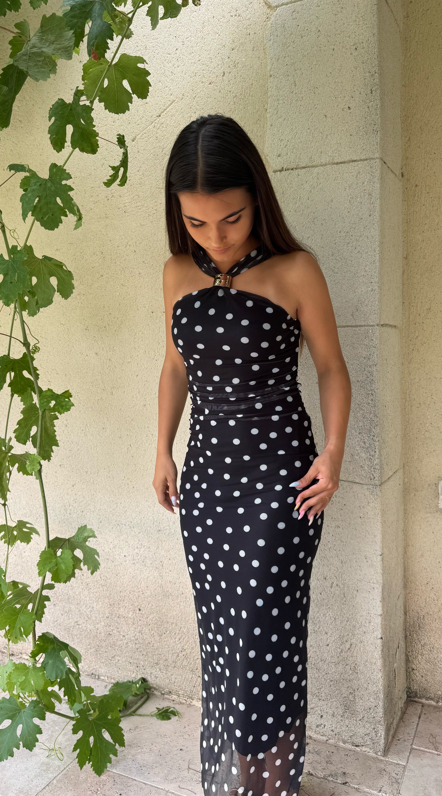 Robe à pois