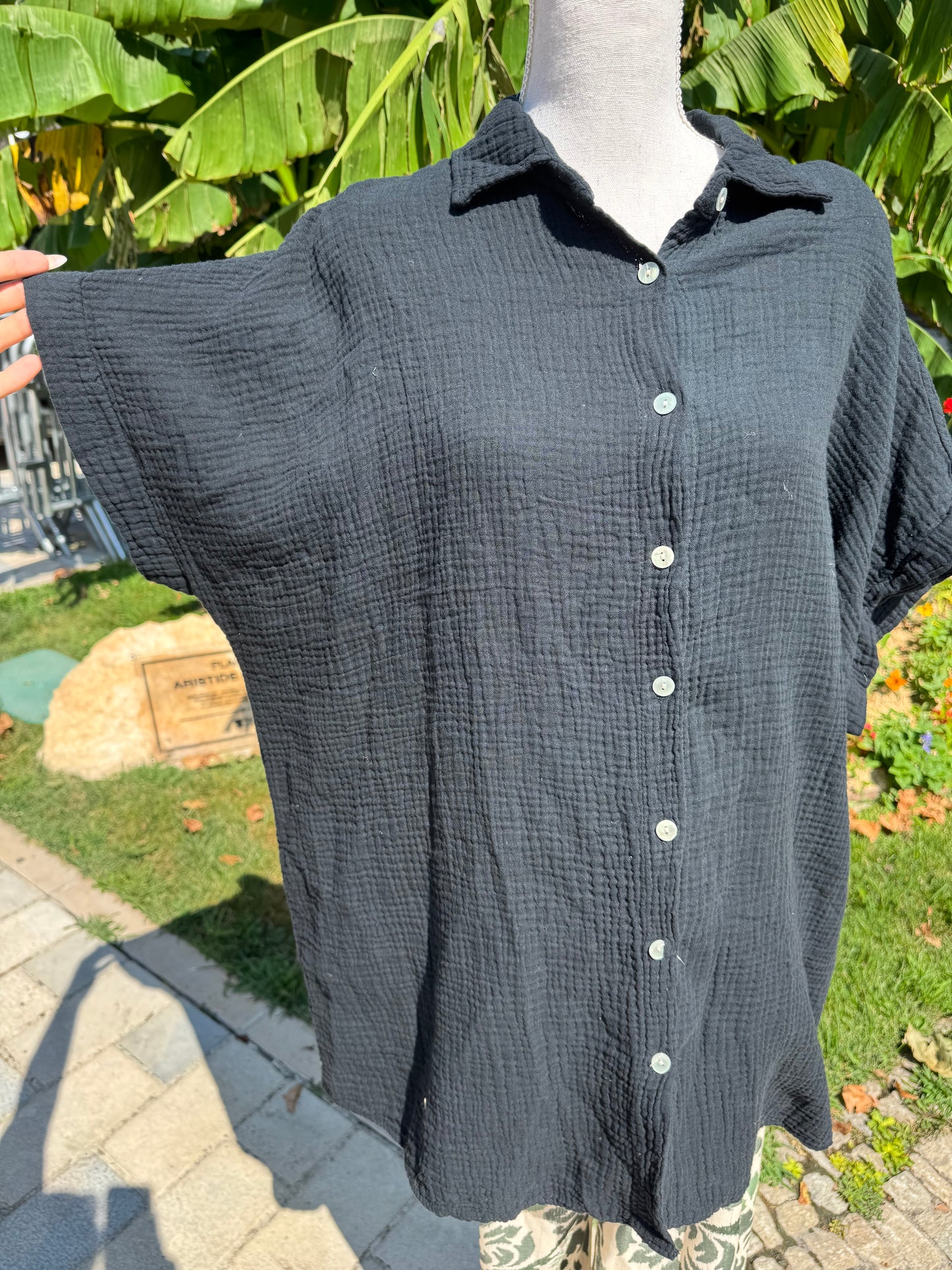 Chemise Santorin noir