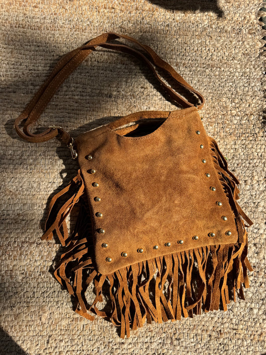 Sac frange camel